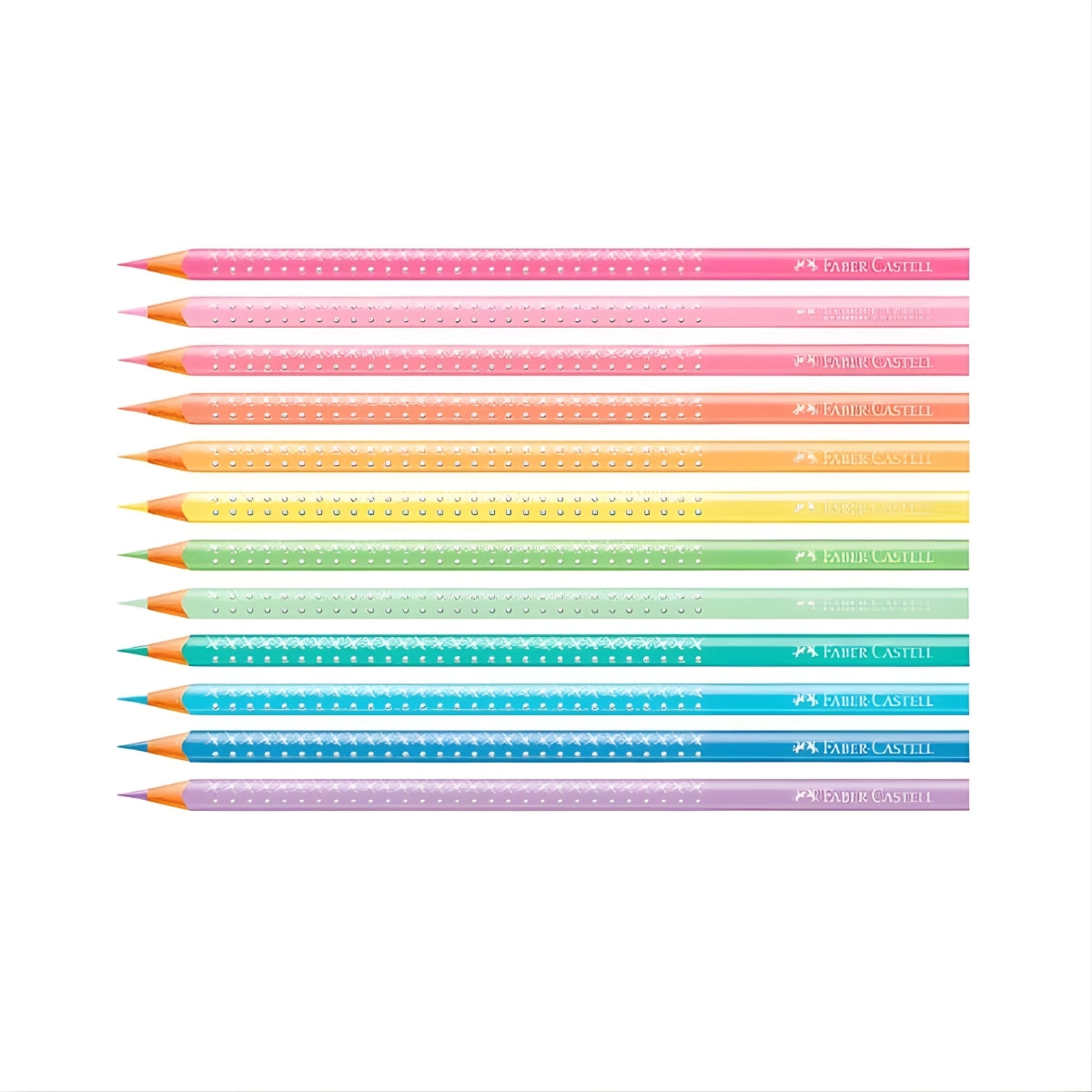Estojo de Metal Lápis de Cor Sparkle 12 Cores - Faber-castell 116156