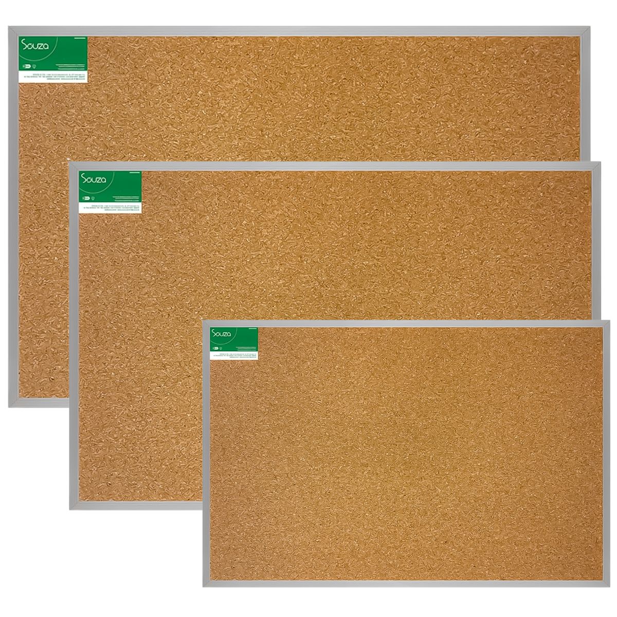 Quadro de Cortiça Standard Souza Moldura Alumínio Frisado