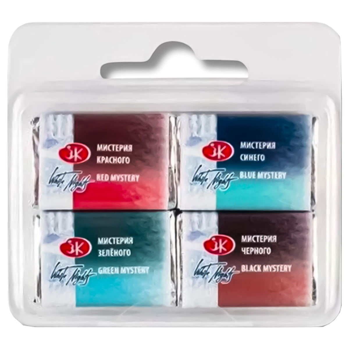 Estojo Tintas Aquarela Nevskaya Palitra White Nights em Pastilha Mystery com 04 Unidades