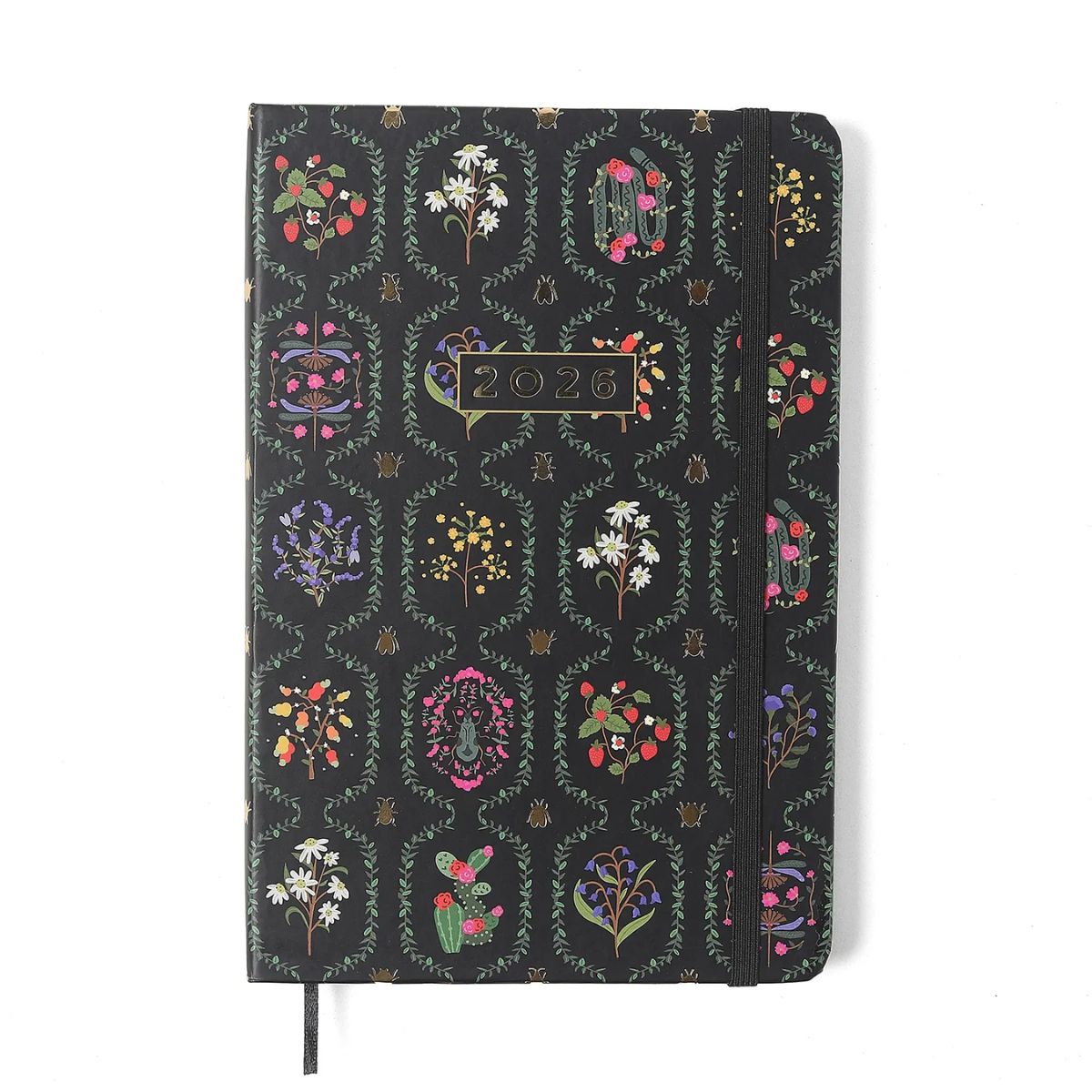 Agenda Planner Cicero 2026 Semanal Anotações 80g/m² 14x21cm 160 Páginas - Jardim Preto