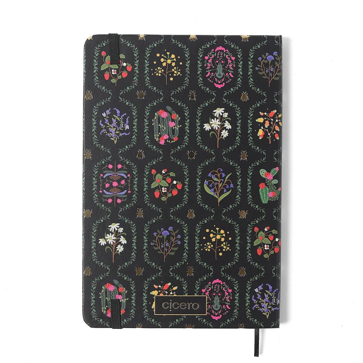 Agenda Planner Cicero 2026 Semanal Anotações 80g/m² 14x21cm 160 Páginas - Jardim Preto