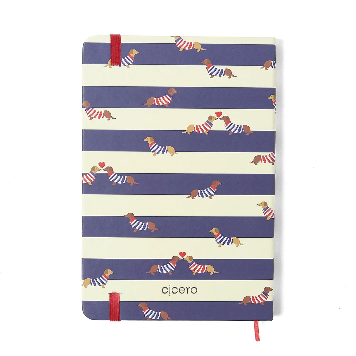 Agenda Planner Cicero 2026 Semanal Anotações 80g/m² 14x21cm 160 Páginas - Praia Cachorros