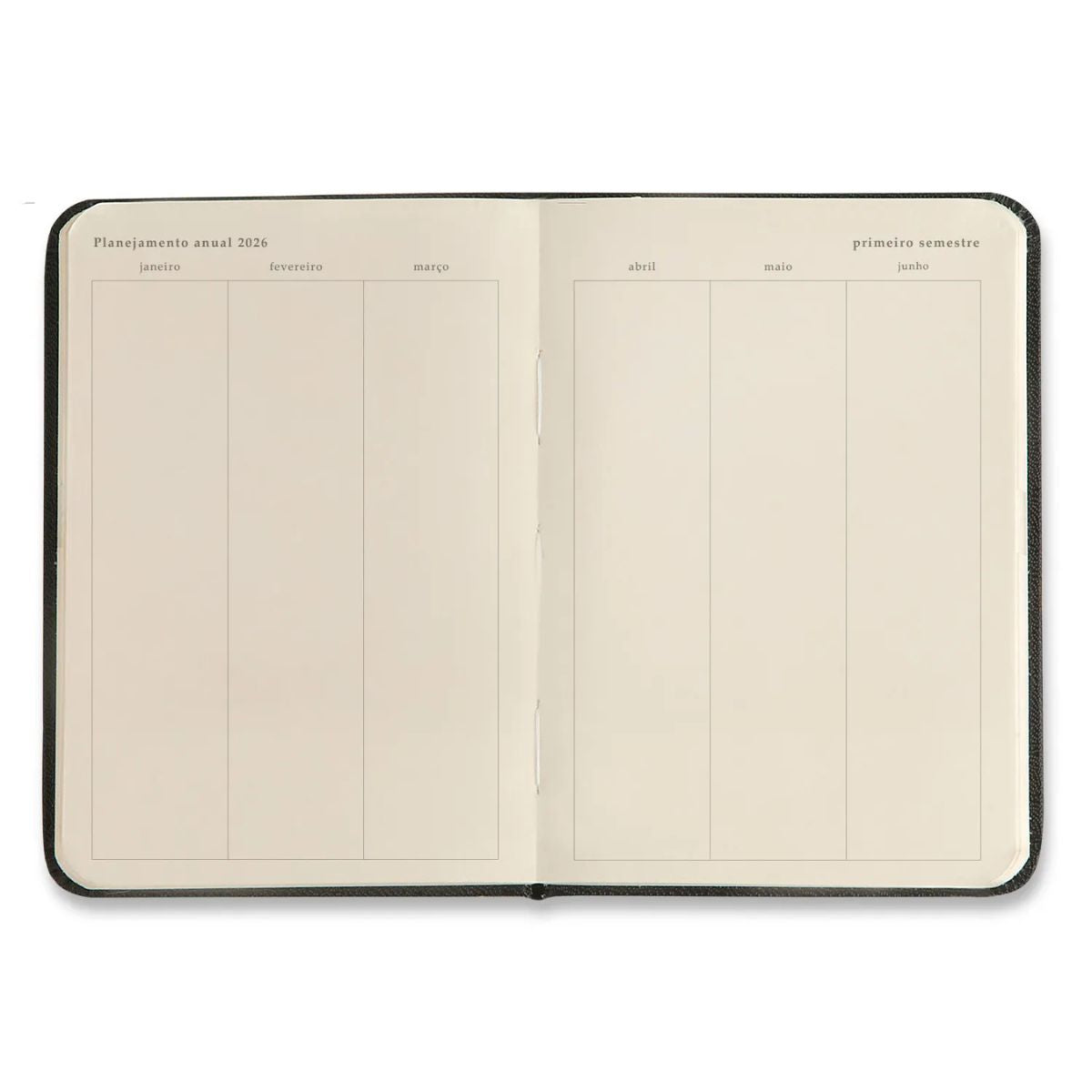 Agenda Planner Cicero 2026 Semanal 80g/m² 9x13cm 160 Páginas - Clássica Caramelo