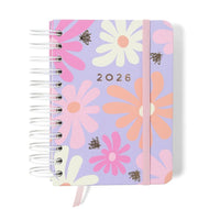 Agenda Planner Cicero Wire-o 2026 Diária 80g/m² 11,5x16cm com 180 Folhas - Melissa Color Bloomy