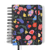 Agenda Planner Cicero Wire-o 2026 Diária 80g/m² 11,5x16cm com 180 Folhas - Doce Florada Preto