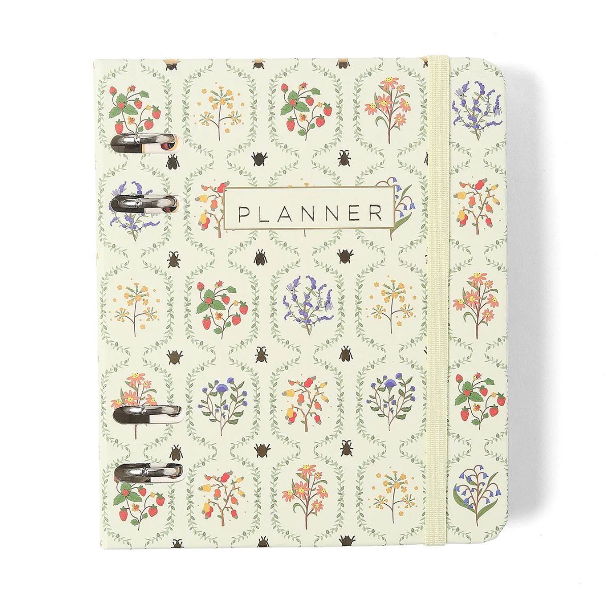 Agenda Planner Cicero Argolado 2026 Semanal 80g/m² A6 10,5x14,8cm com 88 Folhas - Jardim Off White