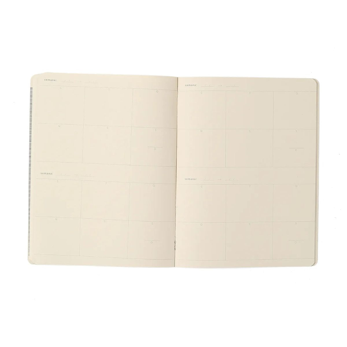 Planner Permanente Cicero Revista Planejamento Mensal 80g/m2 19x25cm 80 Páginas - Doce Florada Preto