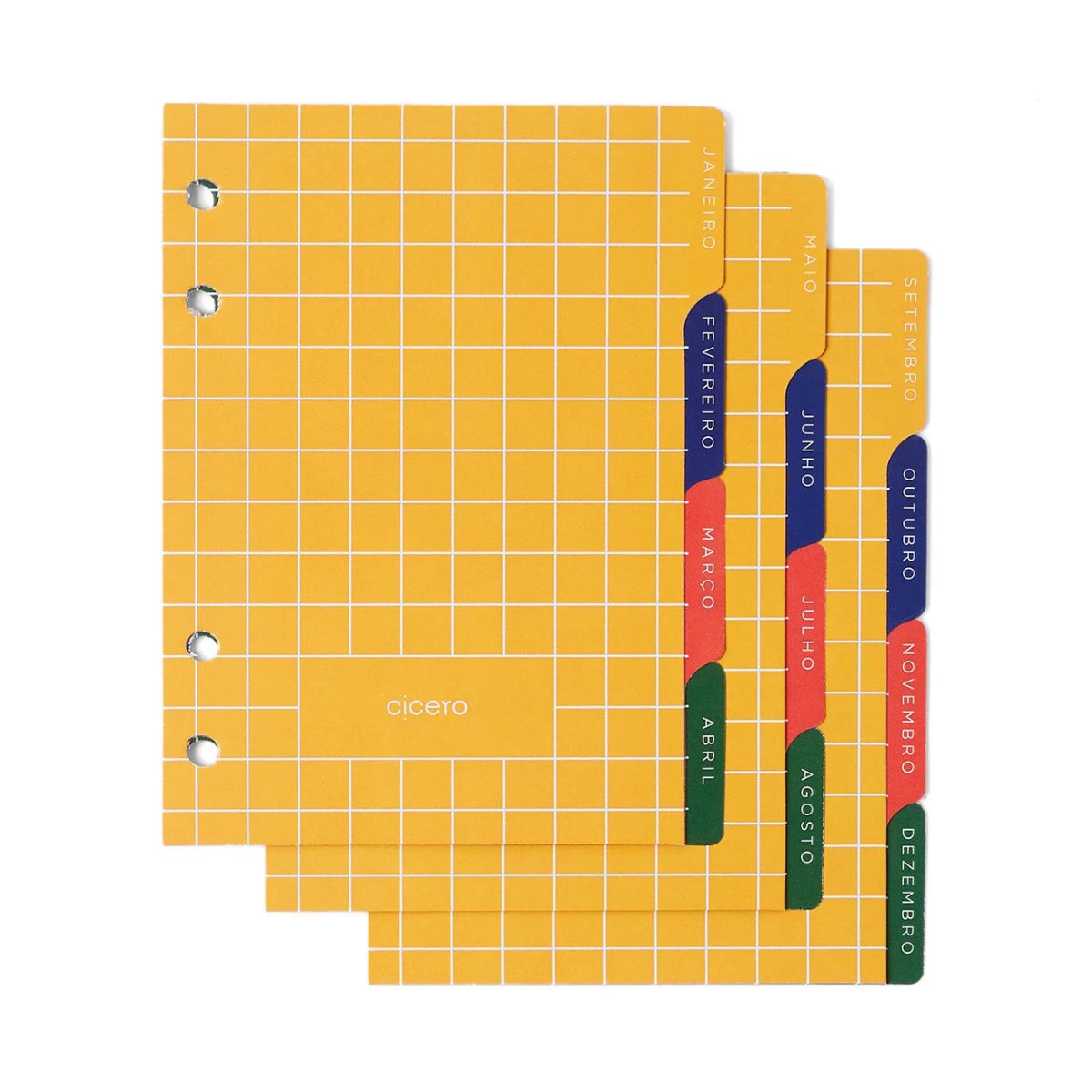 Agenda Planner Cicero Argolado 2026 Semanal Nota 80g/m² A5 14,8x21cm 87 Folhas - Praia Barraca