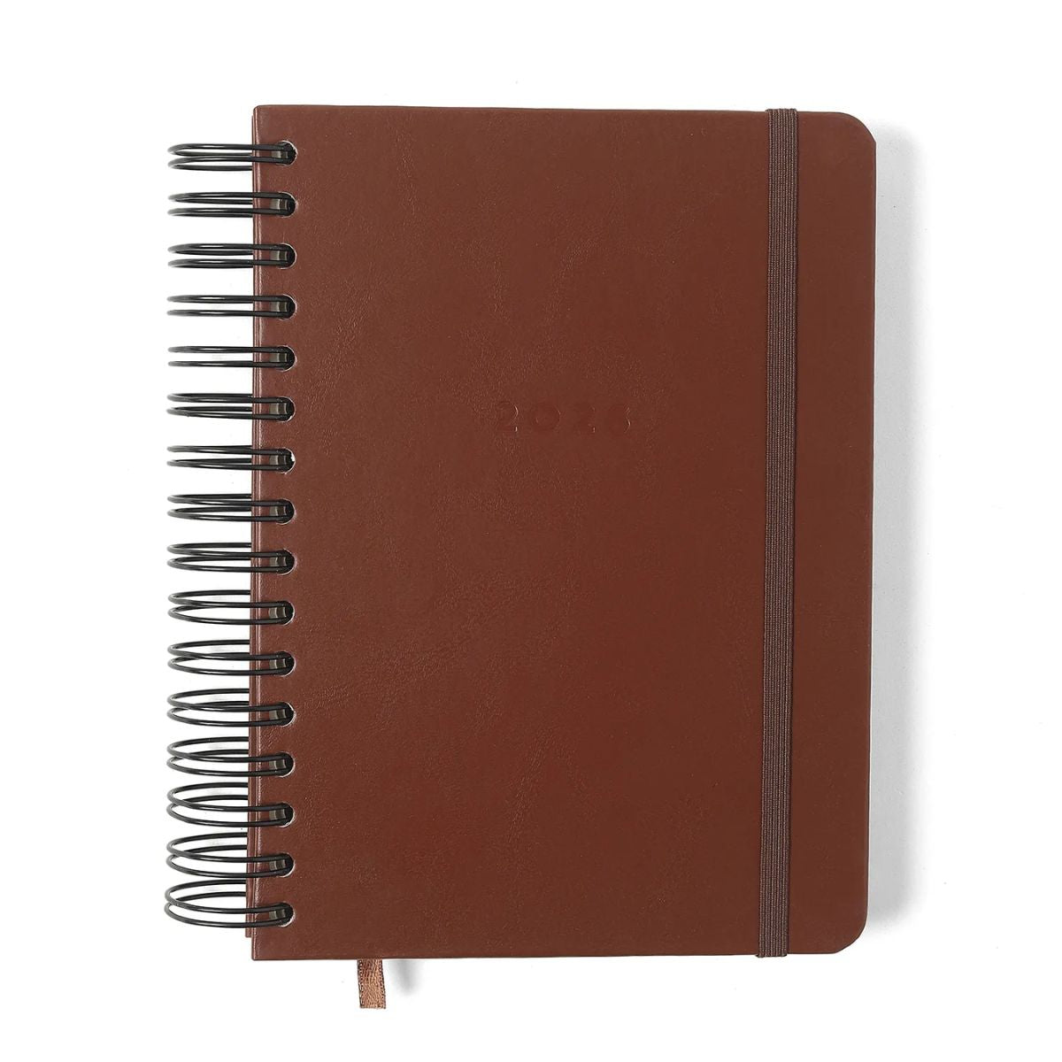 Agenda Planner Cicero Wire-o 2026 Diária 80g/m² A5 14,8x21cm 180 Folhas - Clássica Cafe