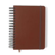 Agenda Planner Cicero Wire-o 2026 Diária 80g/m² A5 14,8x21cm 180 Folhas - Clássica Cafe