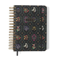 Agenda Planner Cicero Wire-o 2026 Diária 80g/m² A5 14,8x21cm 180 Folhas - Jardim Preto