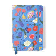 Agenda Planner Cicero 2026 Diária 80g/m² 14x21cm 360 Páginas - Doce Florada Azul