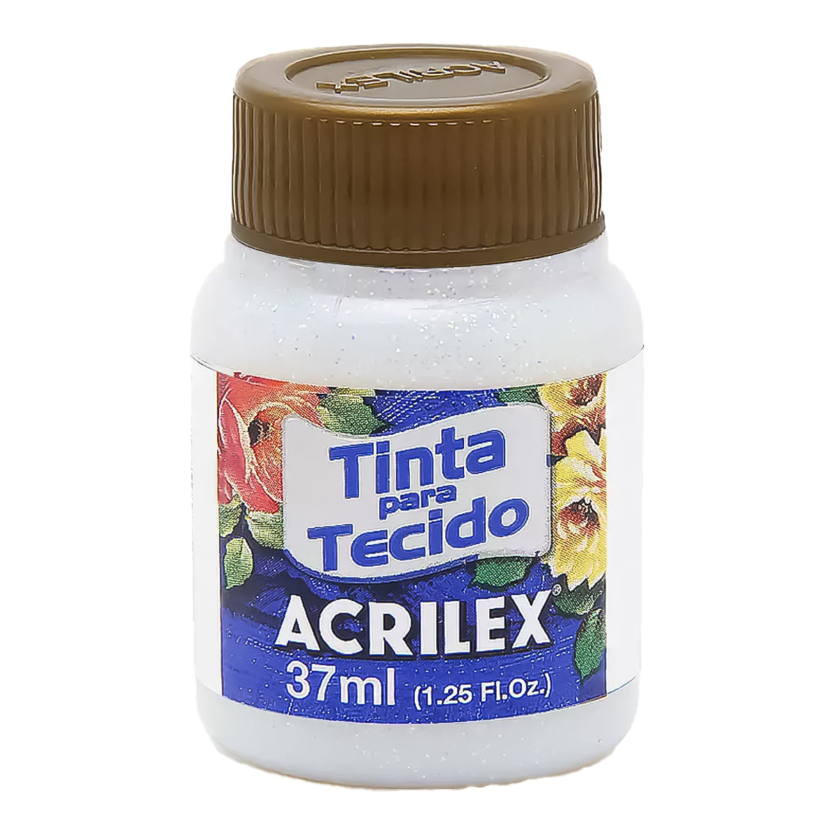 Tinta para Tecido Acrilex Glitter 37ml
