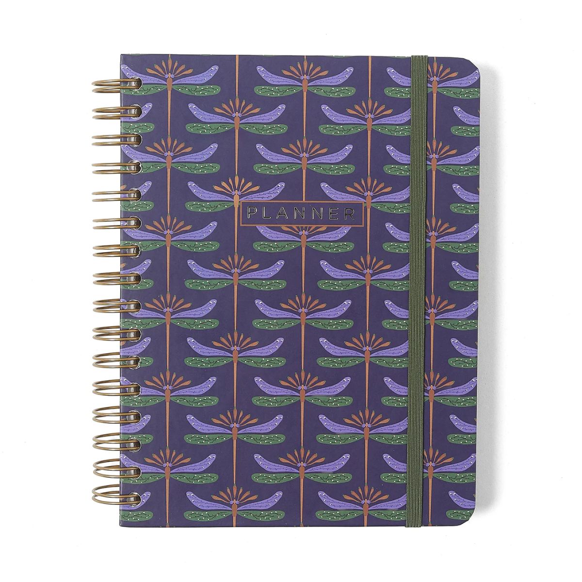 Planner Permanente Cicero Wire-o Semanal Notas 80g/m² A5 100 Folhas - Libelulas Azul