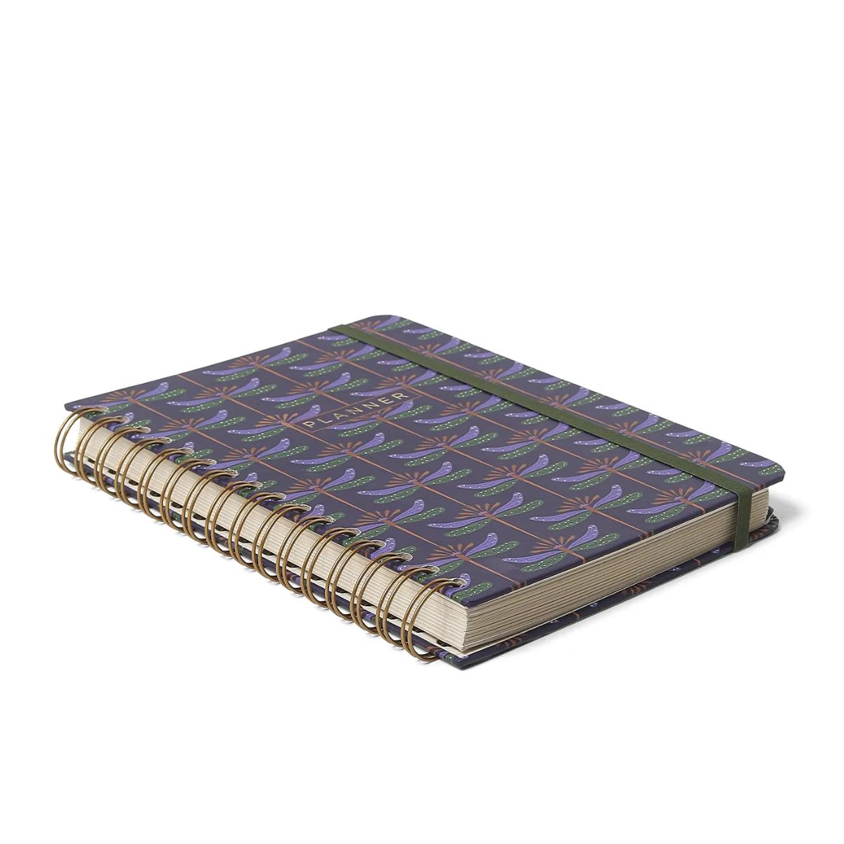 Planner Permanente Cicero Wire-o Semanal Notas 80g/m² A5 100 Folhas - Libelulas Azul
