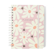 Planner Permanente Cicero Wire-o Semanal Notas 80g/m² A5 100 Folhas - Melissa Pink Bloomy