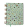 Agenda Planner Cicero Wire-o 2026 Semanal Notas com Divisórias A5 87 Folhas - Jardim Verde