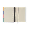 Agenda Planner Cicero Wire-o 2026 Semanal Notas com Divisórias A5 87 Folhas - Jardim Verde