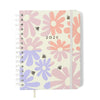 Agenda Planner Cicero Wire-o 2026 Semanal Notas com Divisórias A5 87 Folhas - Melissa Block Bloomy