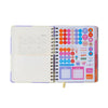 Agenda Planner Cicero Wire-o 2026 Semanal Notas com Divisórias A5 87 Folhas - Melissa Block Bloomy
