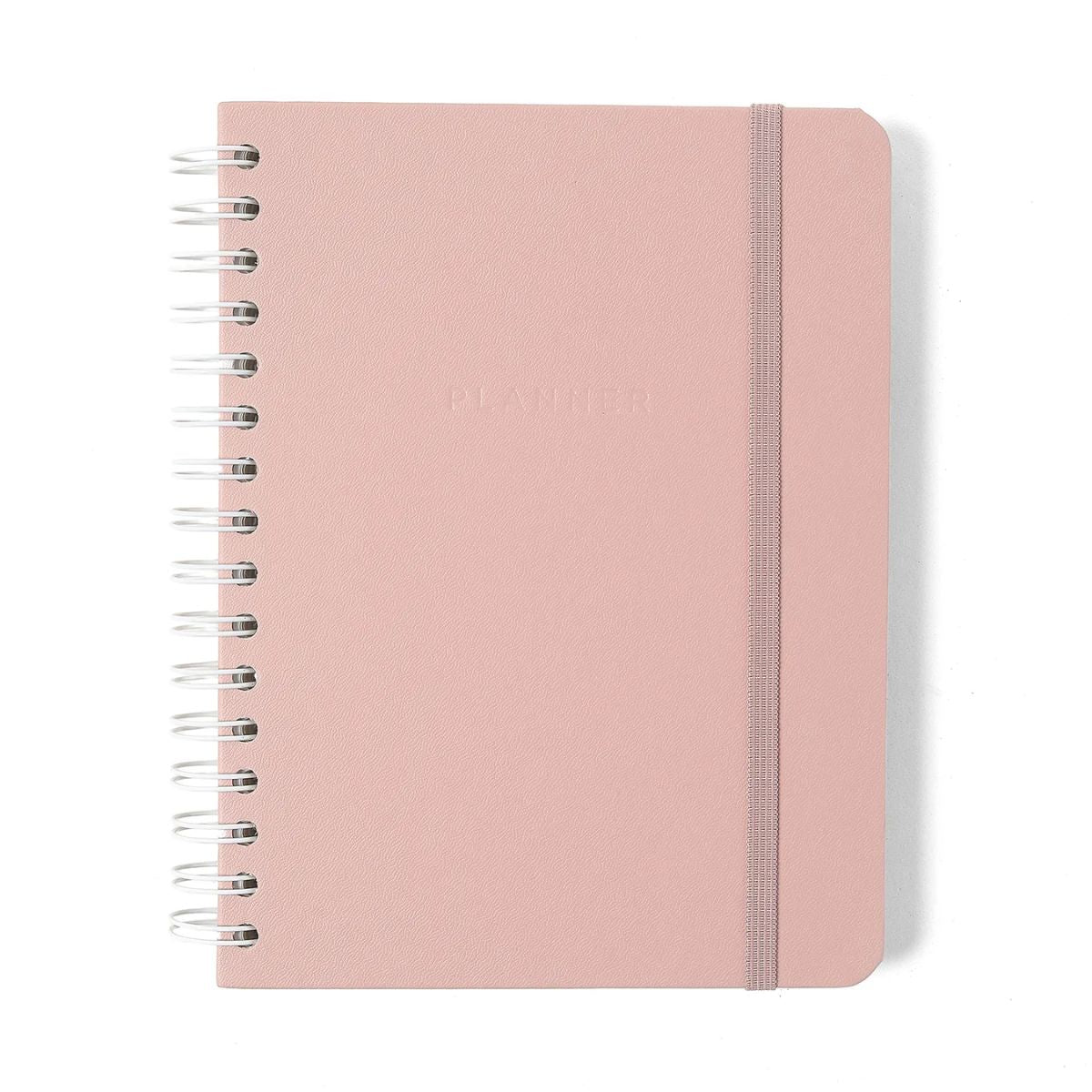Planner Permanente Cicero Wire-o Semanal Notas 80g/m² A5 100 Folhas - Pastel Rosa Orquídea
