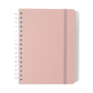 Planner Permanente Cicero Wire-o Semanal Notas 80g/m² A5 100 Folhas - Pastel Rosa Orquídea