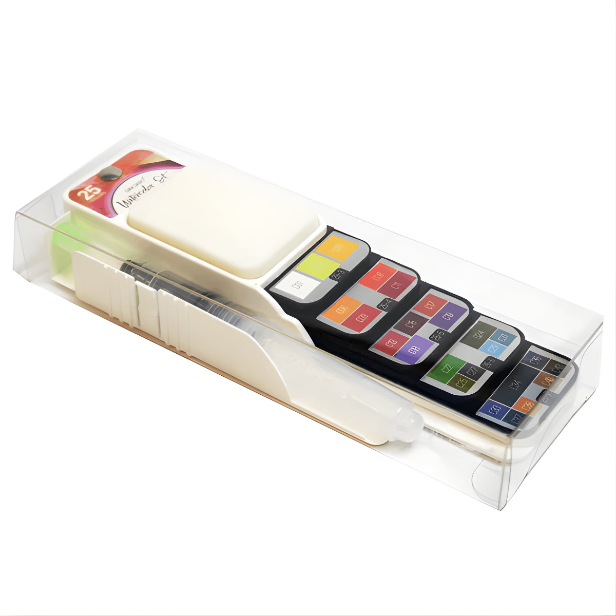 Estojo Aquarela Paleta em Leque 25 Cores com Pincel - Sinoart