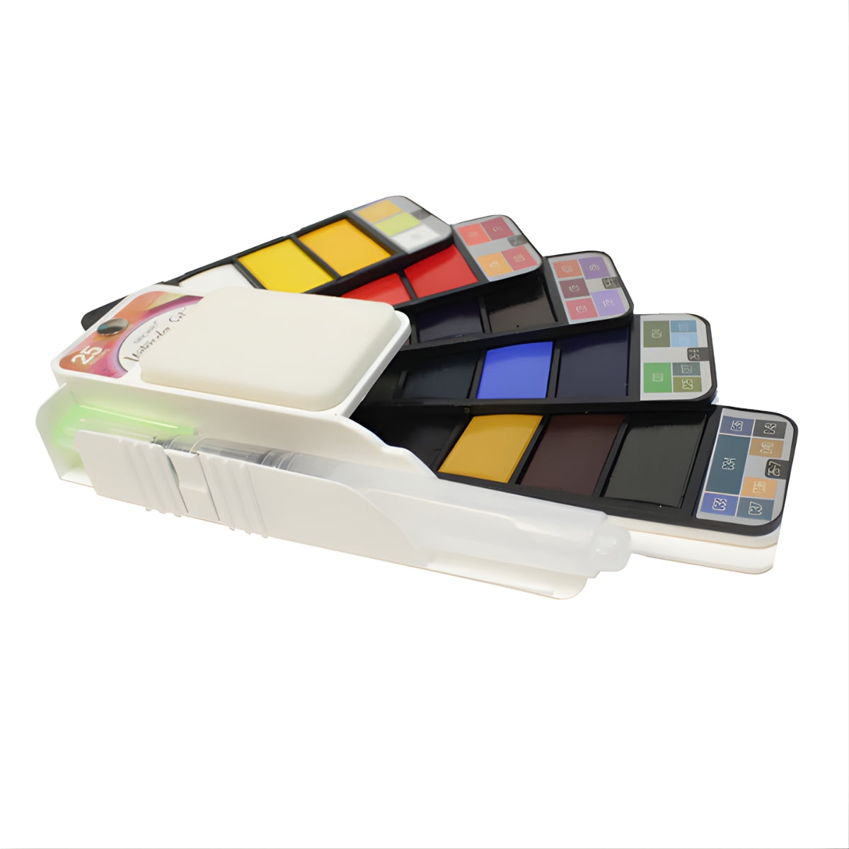 Estojo Aquarela Paleta em Leque 25 Cores com Pincel - Sinoart