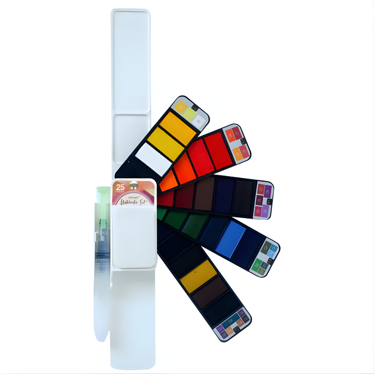 Estojo Aquarela Paleta em Leque 25 Cores com Pincel - Sinoart