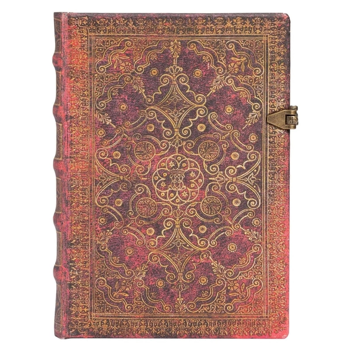 Caderno Paperblanks Midi 120g/m2 13x18cm 240 Paginas Pautado - Carmine