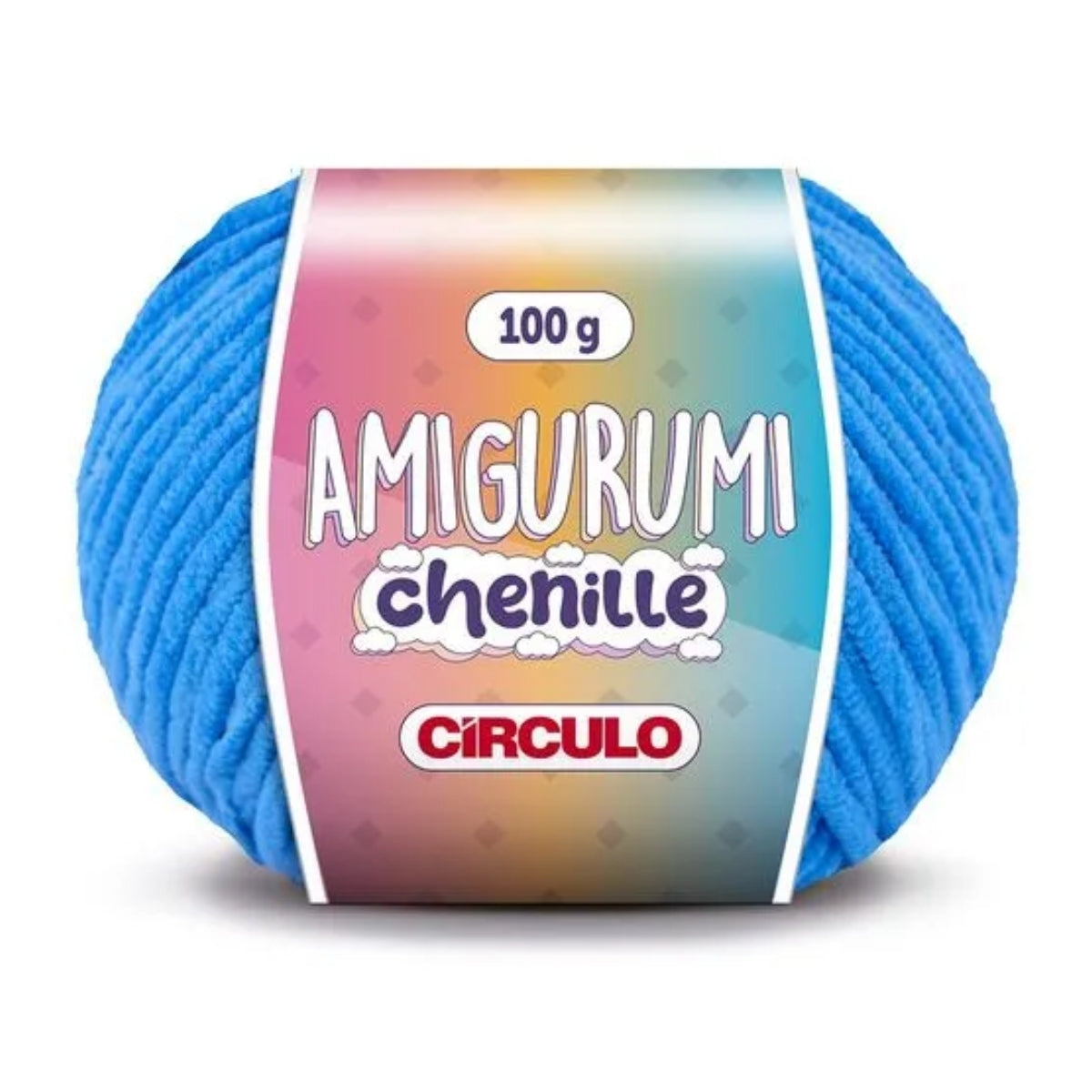 Fio Amigurumi Chenille Poliéster Crochê Tricô 100g 110m Tex 909 - Círculo