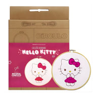 Kit Bordado Hello Kitty Ponto Livre Pop 0002 - Círculo