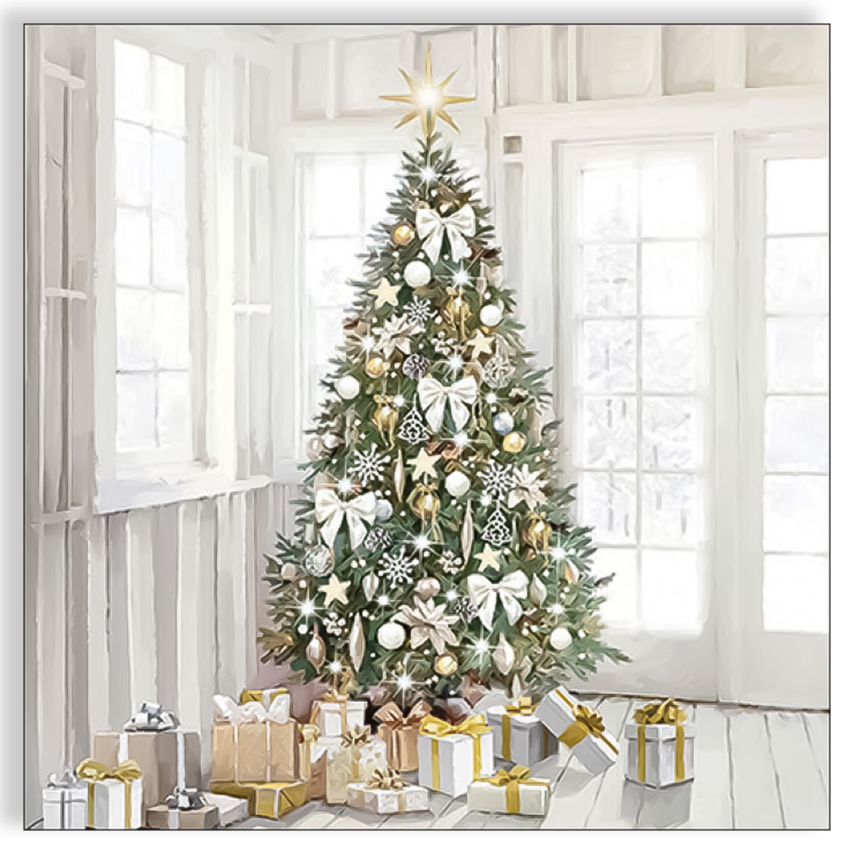 Guardanapo para Decoupage Ambiente 33x33cm com 20 Unidades - Árvore de Natal