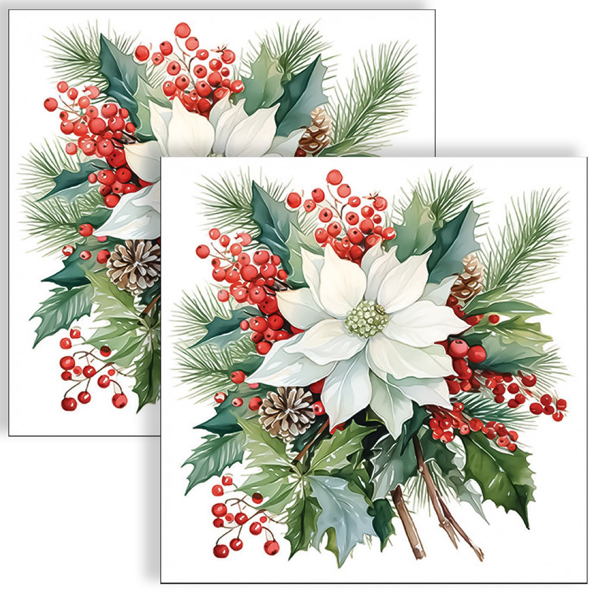 Guardanapo para Decoupage Ambiente 33x33cm com 20 Unidades - Não Me Esqueças