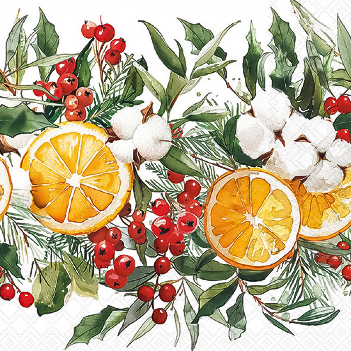 Guardanapo para Decoupage Ambiente 33x33cm com 20 Unidades - Frutas Tropicais