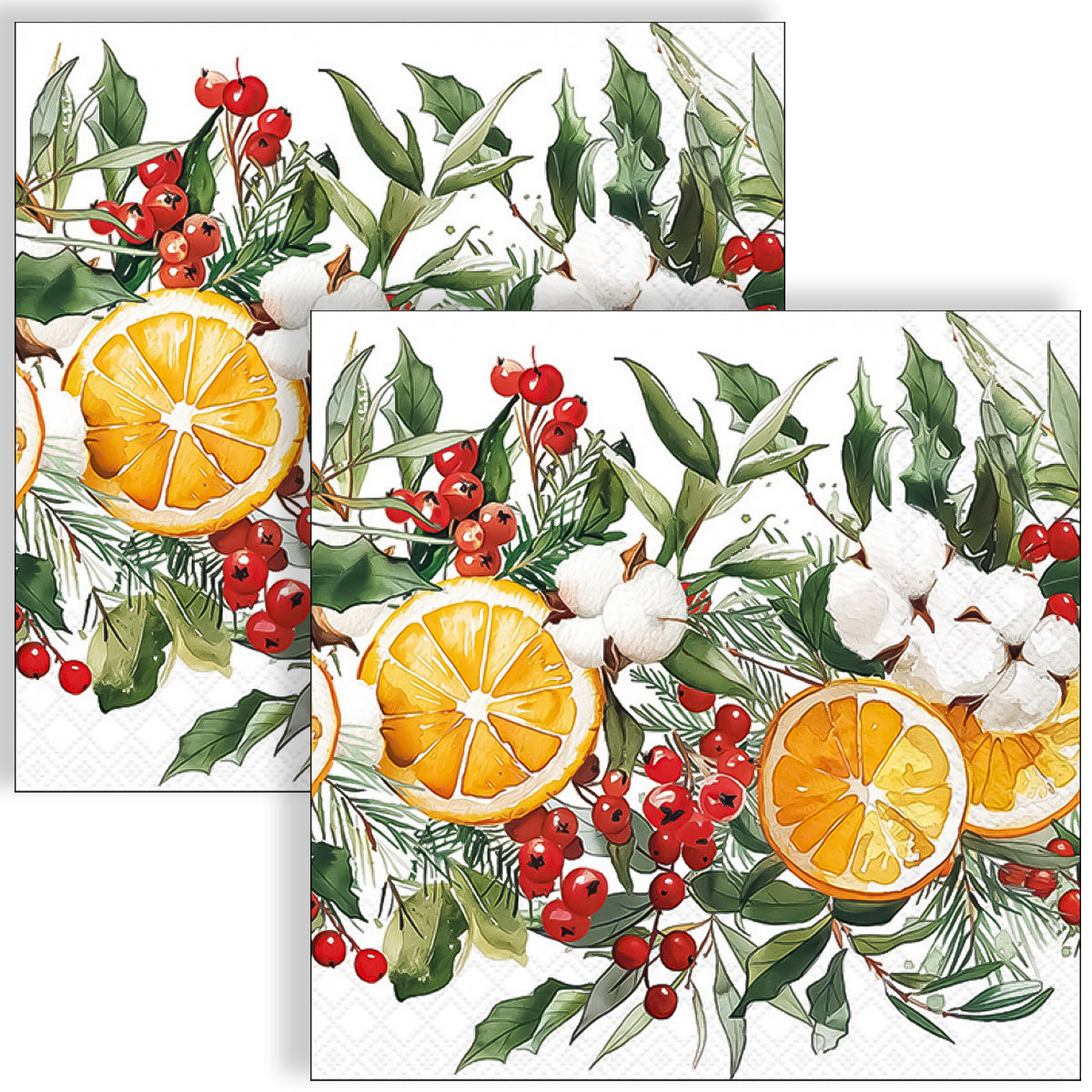 Guardanapo para Decoupage Ambiente 33x33cm com 20 Unidades - Frutas Tropicais