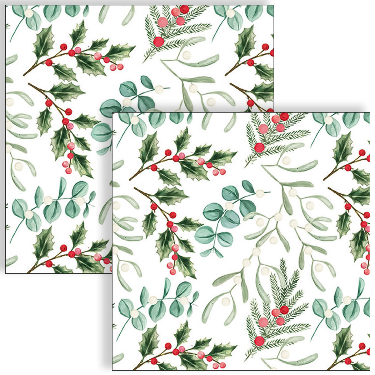 Guardanapo para Decoupage Ambiente 33x33cm com 20 Unidades - Ramos de Eucalipto