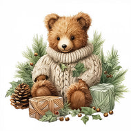 Guardanapo para Decoupage Ambiente 33x33 Urso de Pelúcia com 2 Unidades