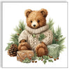 Guardanapo para Decoupage Ambiente 33x33 Urso de Pelúcia com 2 Unidades