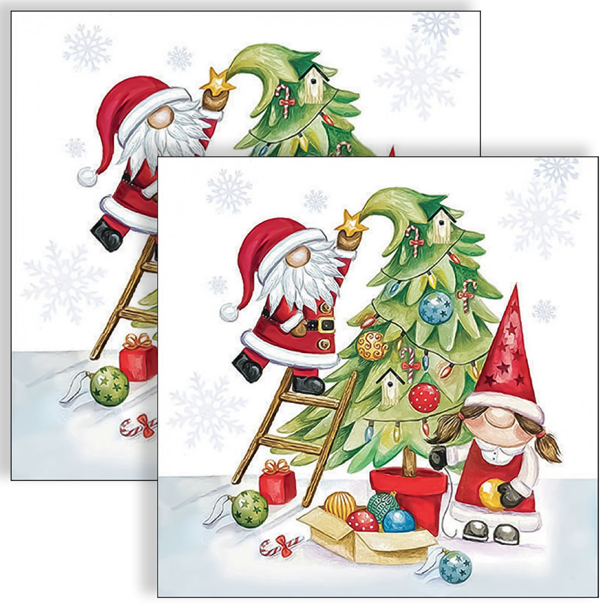 Guardanapo para Decoupage Ambiente 33x33cm com 2 Unidades - Árvore de Natal