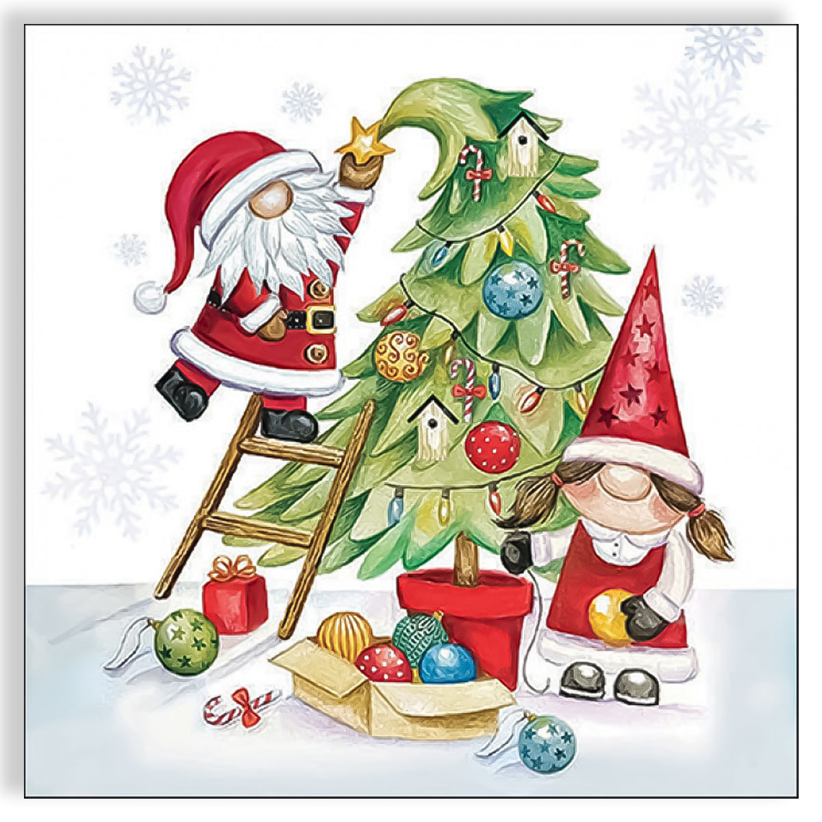 Guardanapo para Decoupage Ambiente 33x33cm com 2 Unidades - Árvore de Natal