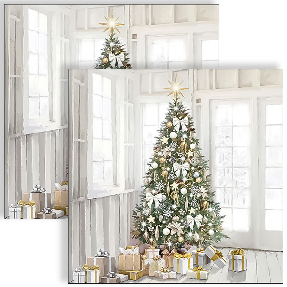 Guardanapo para Decoupage Ambiente 33x33cm com 2 Unidades - Árvore de Natal