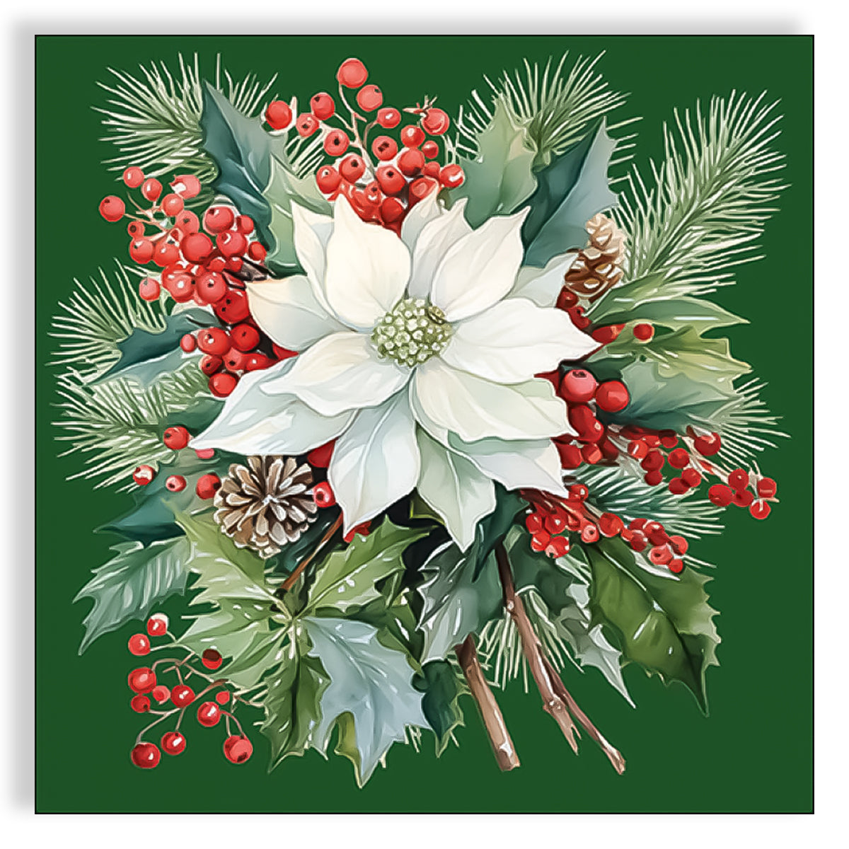 Guardanapo para Decoupage Ambiente 33x33cm com 2 Unidades - Plantas e Frutas