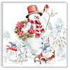 Guardanapo para Decoupage Ambiente 33x33cm com 2 Unidades - Bonecos de Neve