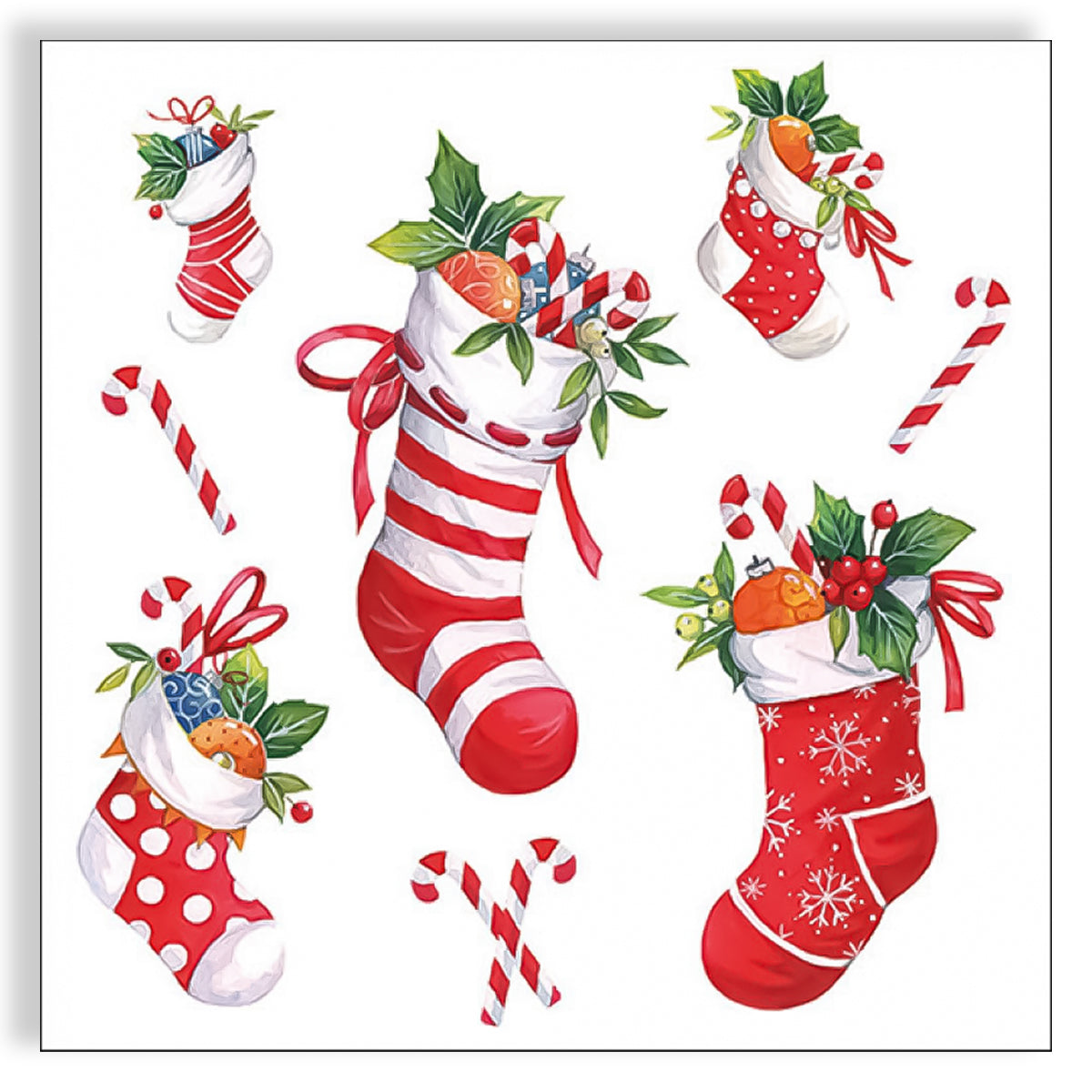 Guardanapo para Decoupage Ambiente 33x33cm com 2 Unidades - Enfeites de Natal