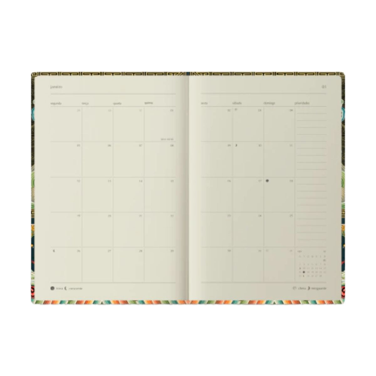 Agenda Diária 2026 Folk Books Matisse 70g 14x21cm 12 Meses com 432 Páginas