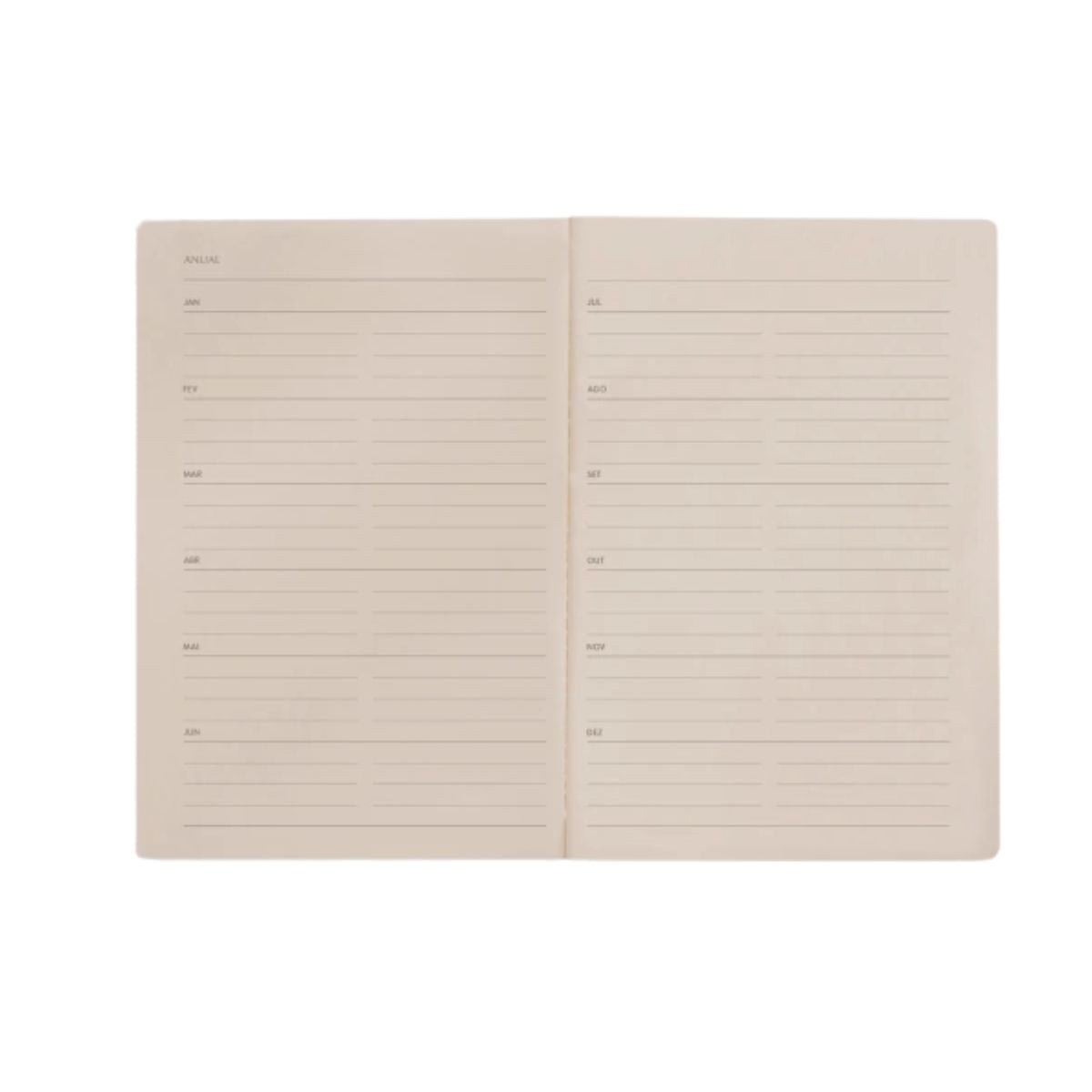 Agenda de Bolso 2026 Folk Books Midori 10x14cm Azul