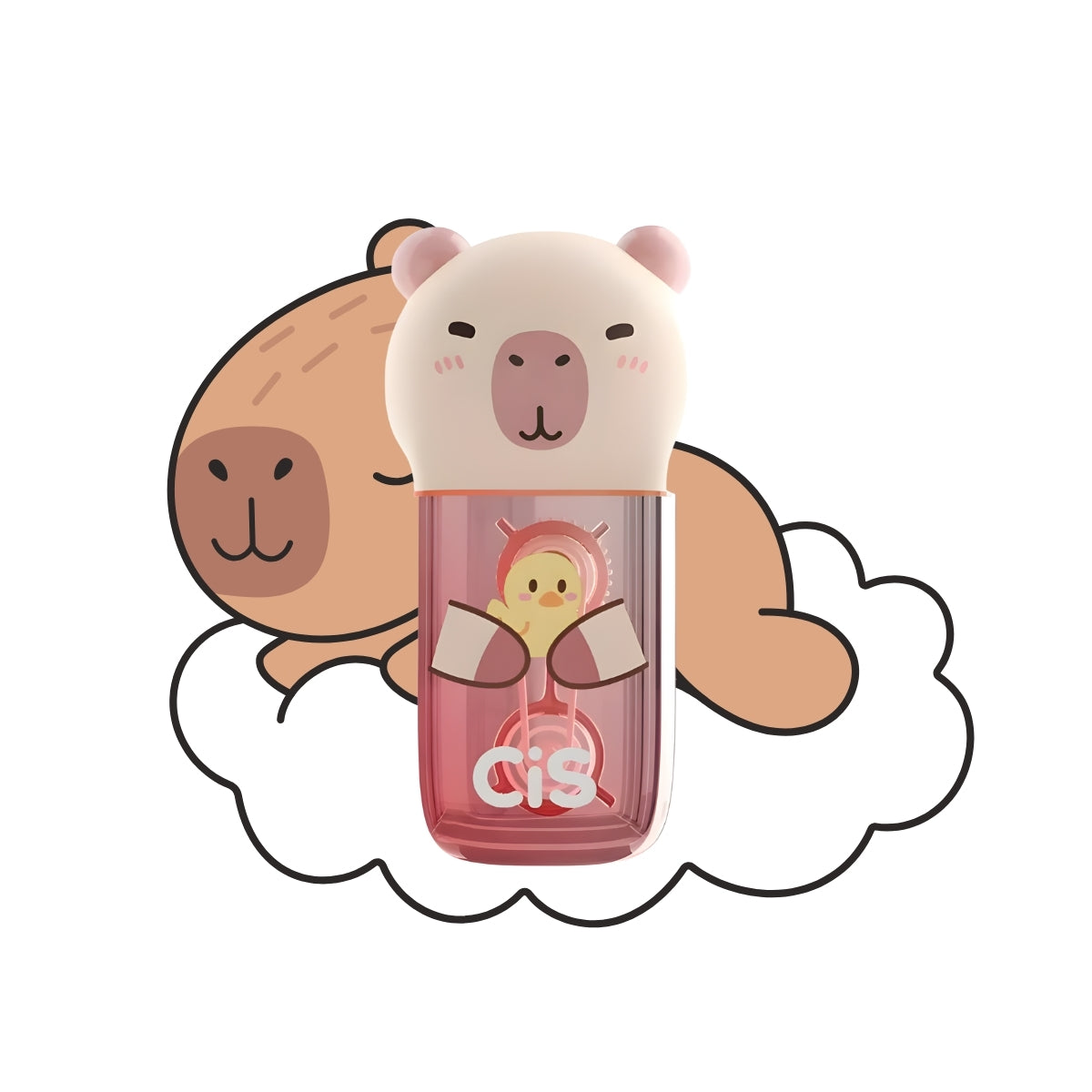 Fita de Corretiva Capivara com Tampa - Rosa - Cis