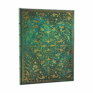 Caderno Ultra Paperblanks 18x23cm 144 Páginas Pautado 120g/m² Emerald Flower