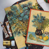 Bolsa Canvas Bag Paperblanks Van Gogh?s Still Life 38x38cm em Algodão com Bolso Interno